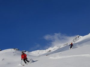 Novoroční skialp Alpy Davos Švýcarsko