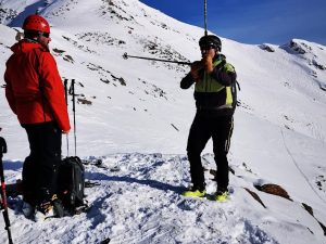 Novoroční skialp Alpy Davos Švýcarsko